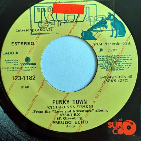 Disco de Vinilo Pseudo Echo - Funky Town / Listening (Promocional) Vinyl Record