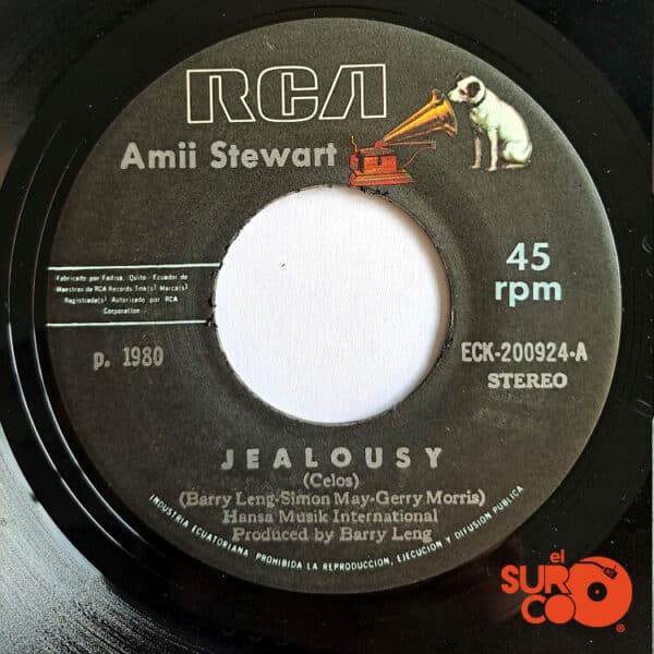Disco de Vinilo Amii Stewart - Jealousy / Step Into The Love Line Vinyl Record