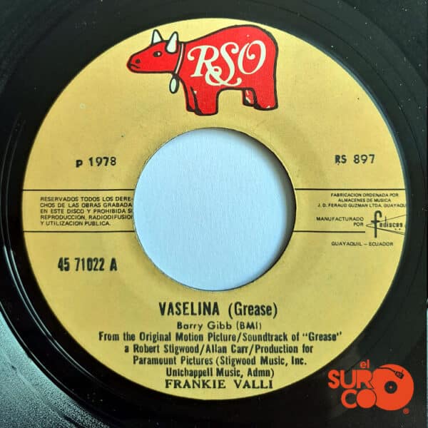 Disco de Vinilo Frankie Valli - Grease / Grease (Instrumental) Vinyl Record