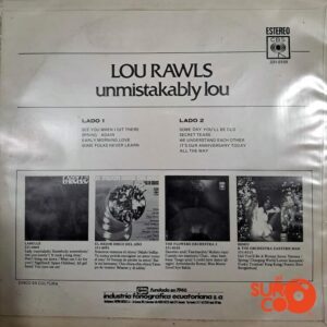 Disco de Vinilo Lou Rawls - Unmistakably Lou Vinyl Record