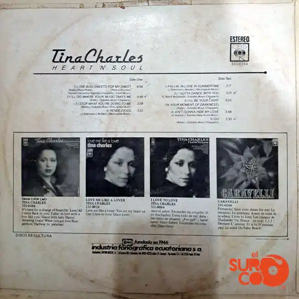 Disco de Vinilo Tina Charles - Heart ‘N’ Soul Vinyl Record