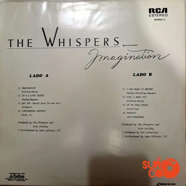 Disco de Vinilo The Whispers - Imagination Vinyl Record