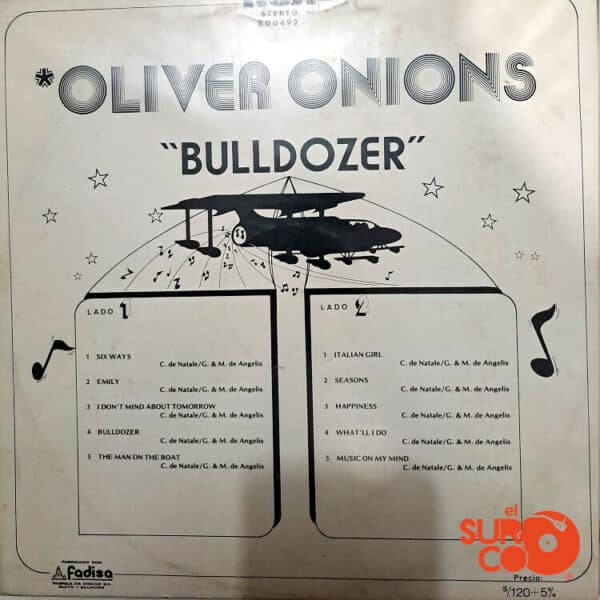 Disco de Vinilo Oliver Onions - Bulldozer Vinyl Record