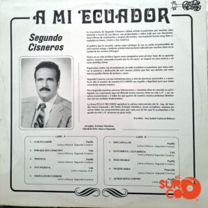 Disco de Vinilo Segundo Cisneros - A Mi Ecuador Vinyl Record