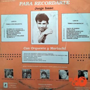 Disco de Vinilo Jorge Isaac - Para Recordarte Vinyl Record