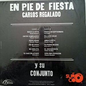 Disco de Vinilo Carlos Regalado - En Pie De Fiesta Vinyl Record