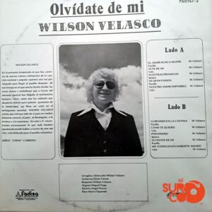Disco de Vinilo Wilson Velasco - Olvídate De Mi Vinyl Record