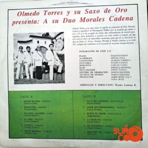 Disco de Vinilo Olmedo Torres - Olmedo Torres Y Su Saxo De Oro Presenta A Su Dúo: Morales – Cadena Vinyl Record