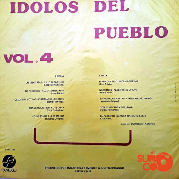 Disco de Vinilo Varios - Ídolos Del Pueblo Vinyl Record