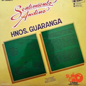 Disco de Vinilo Hermanos Guaranga - Sentimiento Andino Vinyl Record