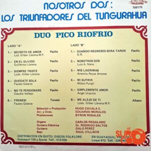 Disco de Vinilo Dúo Pico Riofrío - Nosotros Dos: Los Triunfadores Del Tungurahua Vinyl Record
