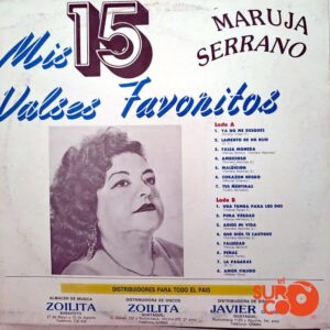 Disco de Vinilo Marujita Serrano - Mis 15 Valses Favoritos Vinyl Record