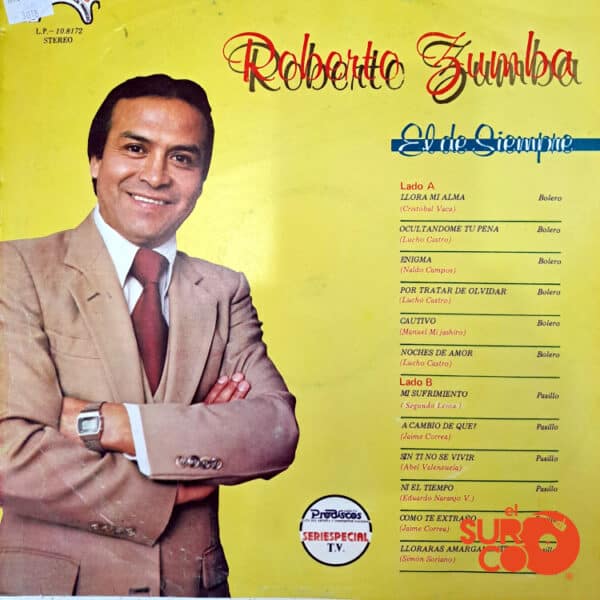 Disco de Vinilo Roberto Zumba - El De Siempre Vinyl Record