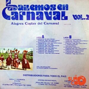 Disco de Vinilo Duo Los Capitalinos - Bailemos En Carnaval Vol 2 Vinyl Record