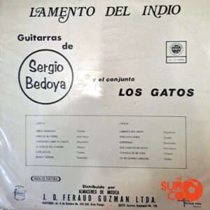 Disco de Vinilo Los Gatos - Lamento Del Indio Vinyl Record