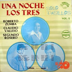 Disco de Vinilo Claudio Vallejo - Una Noche Los Tres Vol 2 Vinyl Record