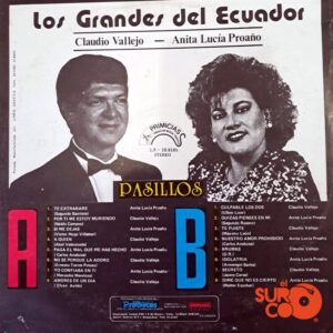 Disco de Vinilo Claudio Vallejo - Los Grandes Del Ecuador Vinyl Record
