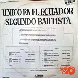 Disco de Vinilo Segundo Bautista - Único En El Ecuador Vinyl Record