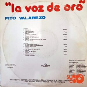 Disco de Vinilo Fito Valarezo - La Voz De Oro Vinyl Record