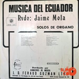 Disco de Vinilo Padre Jaime Mola - Solos De Órgano Vinyl Record