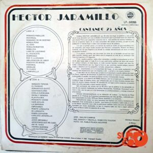 Disco de Vinilo Héctor Jaramillo - Cantando 25 Años Vinyl Record
