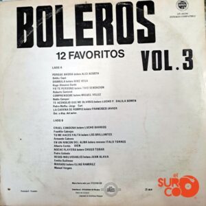 Disco de Vinilo Varios - 12 Boleros Favoritos Vinyl Record