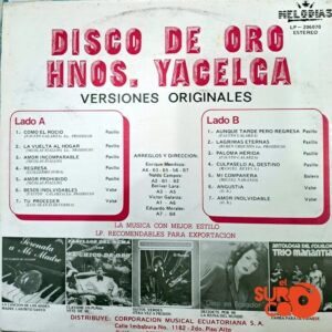 Disco de Vinilo Hermanos Yacelga - Disco De Oro Vinyl Record