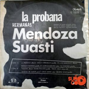 Disco de Vinilo Hermanas Mendoza Suasti - La Probana Vinyl Record