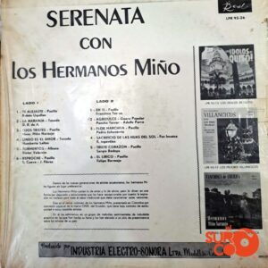 Disco de Vinilo Hermanos Miño Naranjo - Serenata Vinyl Record