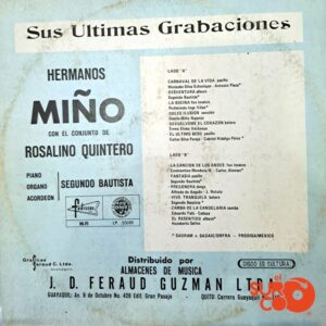 Disco de Vinilo Hermanos Miño Naranjo - Sus Últimas Grabaciones Vinyl Record