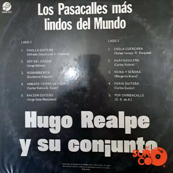 Disco de Vinilo Hugo Realpe - Los Pasacalles Más Lindos Del Mundo Vinyl Record