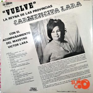Disco de Vinilo Carmencita Lara - Vuelve La Reina De Las Provincias Vinyl Record