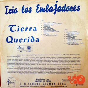Disco de Vinilo Trío Los Embajadores - Tierra Querida Vinyl Record