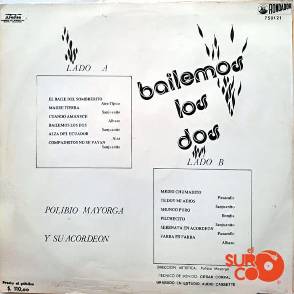 Polibio Mayorga - Bailemos Los Dos Vinilo