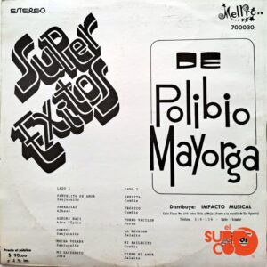 Disco de Vinilo Polibio Mayorga - Super Éxitos De Polibio Mayorga Vinilo Vinyl Record
