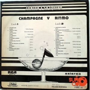 Disco de Vinilo Junior Y Su Equipo - Champagne Y Ritmo Vinilo Vinyl Record
