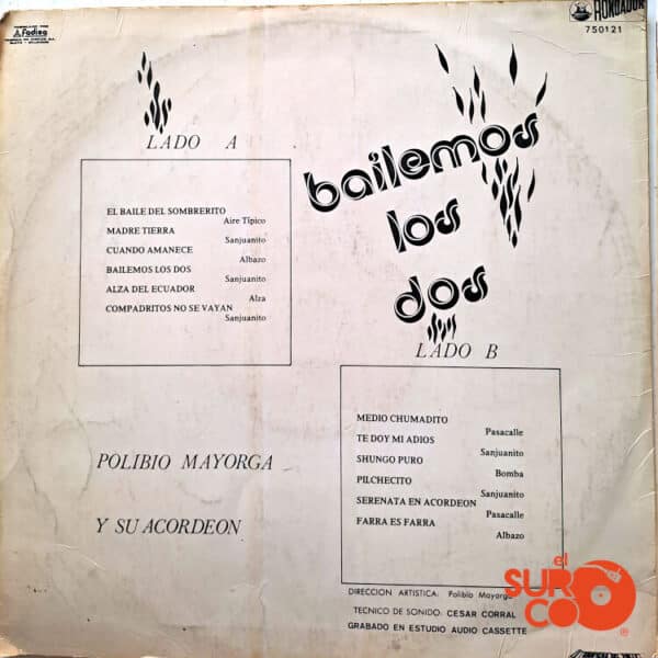 Disco de Vinilo Polibio Mayorga - Bailemos Los Dos Vinilo Vinyl Record