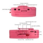 Walkman Casetera Radio AM/FM (Rosado)