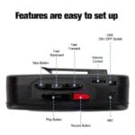 Walkman Casetera Radio AM/FM (Negro)