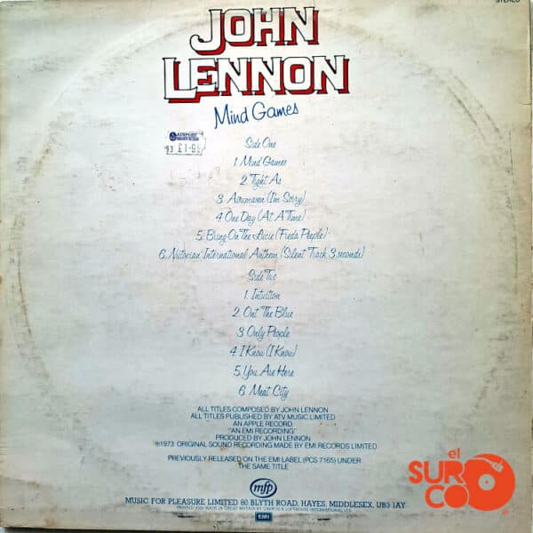 Vinilo John Lennon - Mind Games