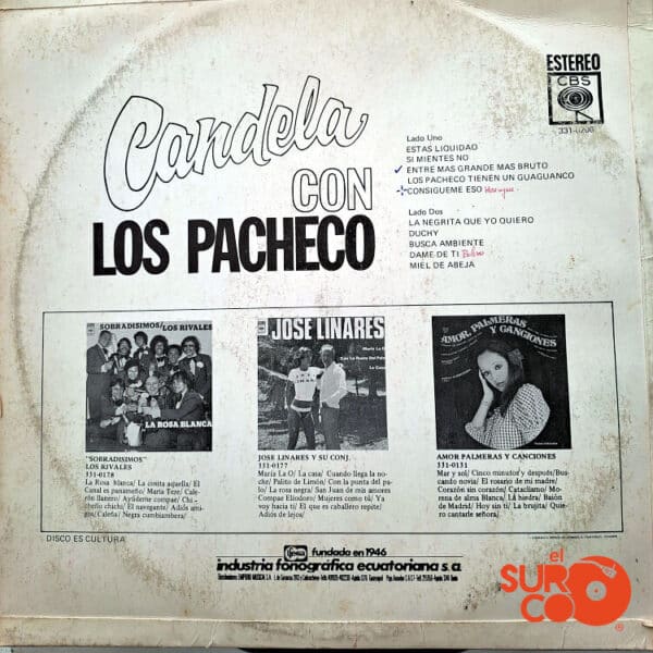 Vinilo Los Pacheco - Candela Con Los Pacheco Vinyl