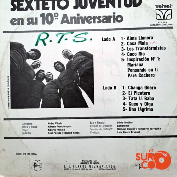 Disco de Vinilo Sexteto Juventud - Décimo Aniversario Vinyl Record
