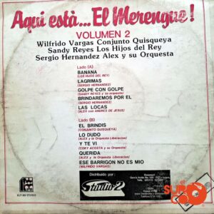 Disco de Vinilo Varios - Aquí Está El Merengue Vol. 2 Vinyl Record