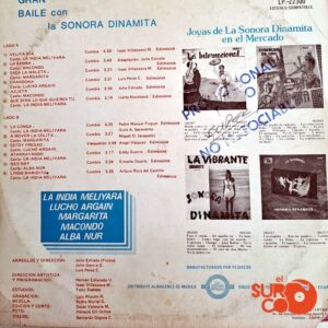 Disco de Vinilo La Sonora Dinamita - Gran Baile Con La Sonora Dinamita Vinyl Record