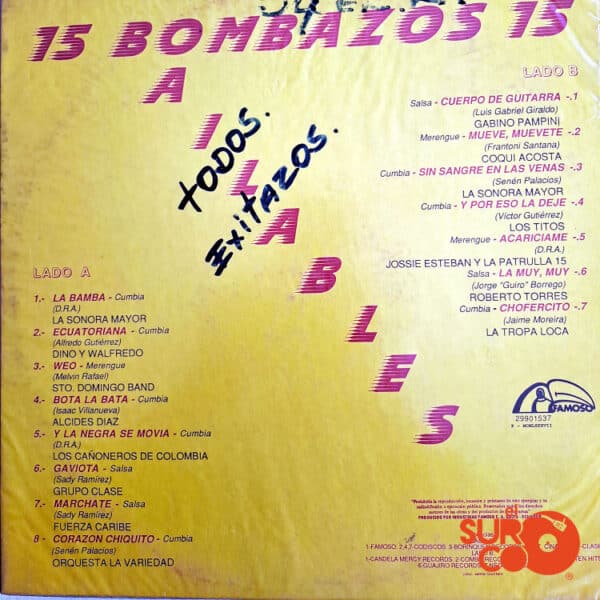 Vinilo Varios - 15 Bombazos Bailables Vinyl