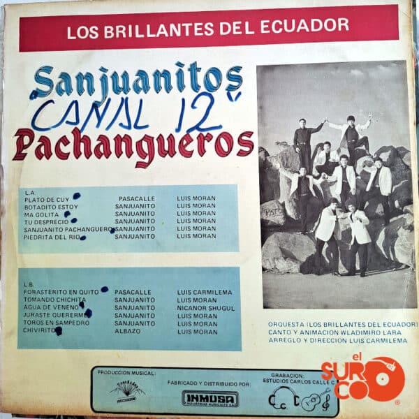 Vinilo Los Brillantes Del Ecuador - Sanjuanitos Pachangueros Vinyl