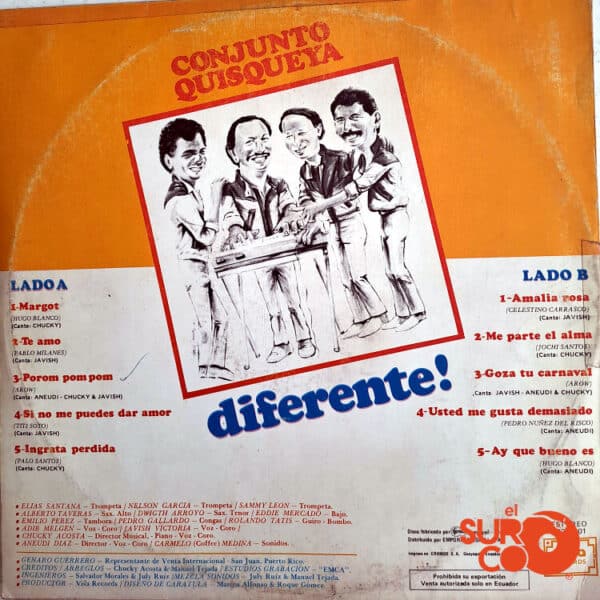 Vinilo Conjunto Quisqueya - Diferente Vinyl