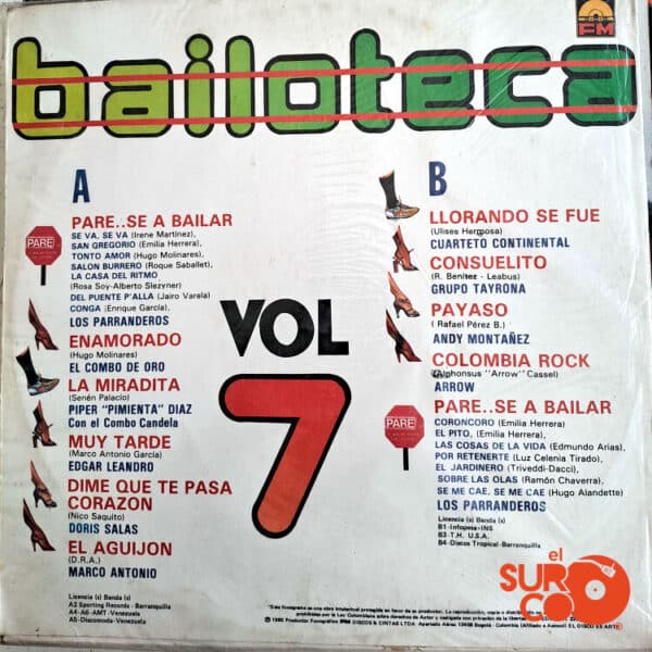 Disco de Vinilo Varios - Bailoteca Vol. 7 Vinyl Record