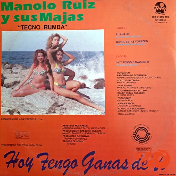 Vinilo Manolo Ruiz y Sus Majas - Tecno Rumba Vinyl