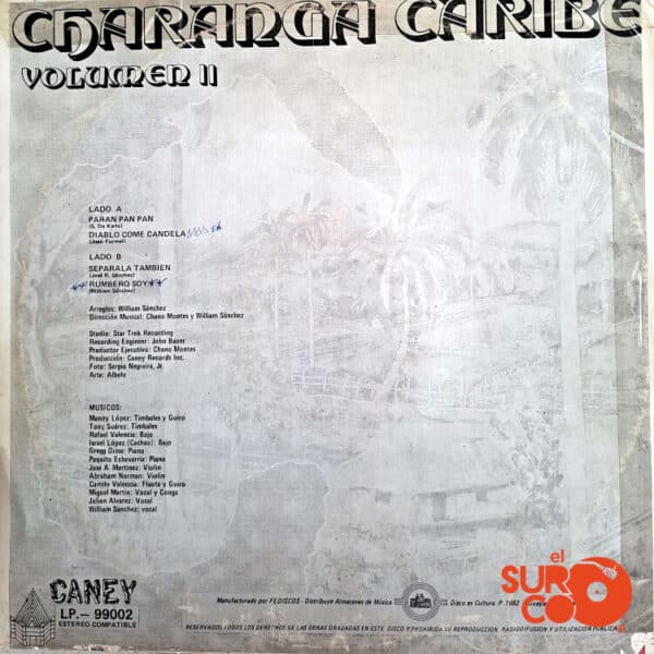 Disco de Vinilo Charanga Caribe - Charanga Caribe Vol. 2 Vinyl Record